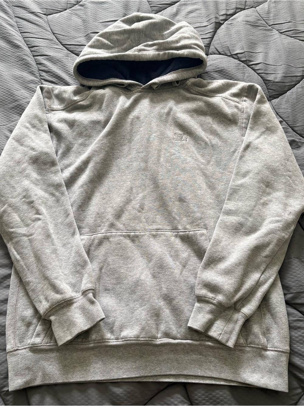 STARTER Light Gray Men's Hooded Sweatshirt